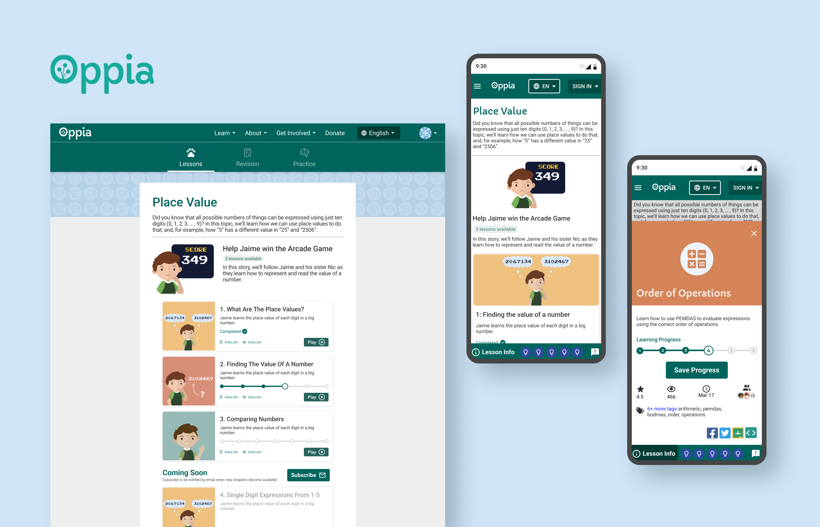 Lesson Checkpoints — product design preview